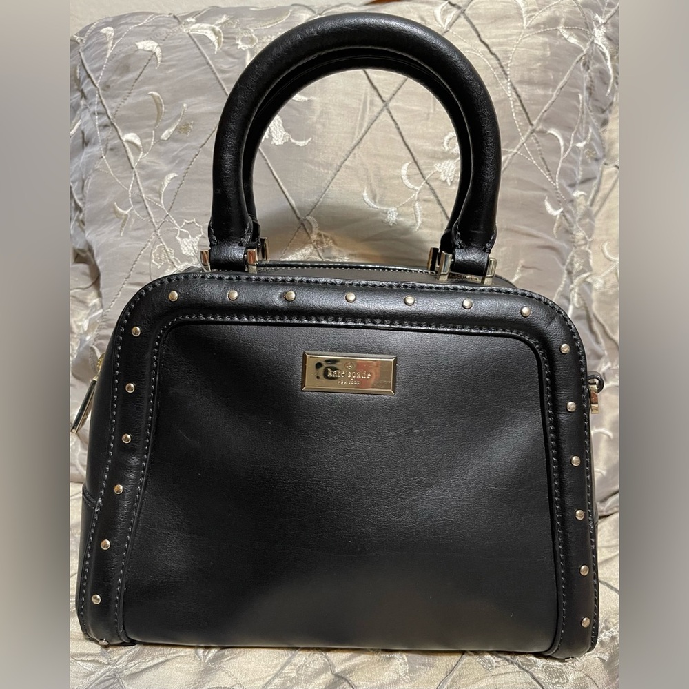 Kate Spade NWT Studded Helena Street Rocki Black Crossbody/Shoulder Strap R-$328